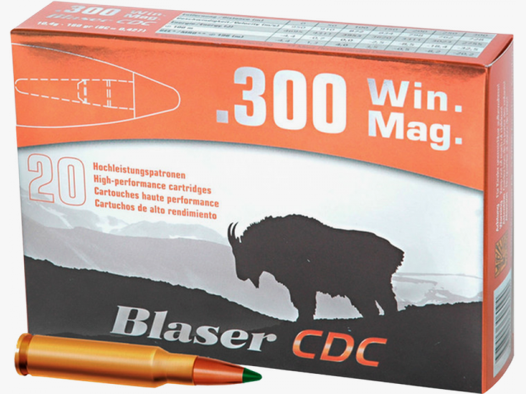Blaser CDC .300 Win Mag 160 grs Büchsenpatronen