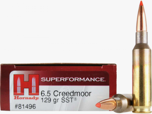 Hornady Superformance 6,5mm Creedmoor SST 129 grs Büchsenpatronen