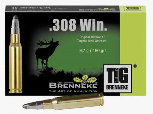 Brenneke TIG .308 Win 150 grs Büchsenpatronen