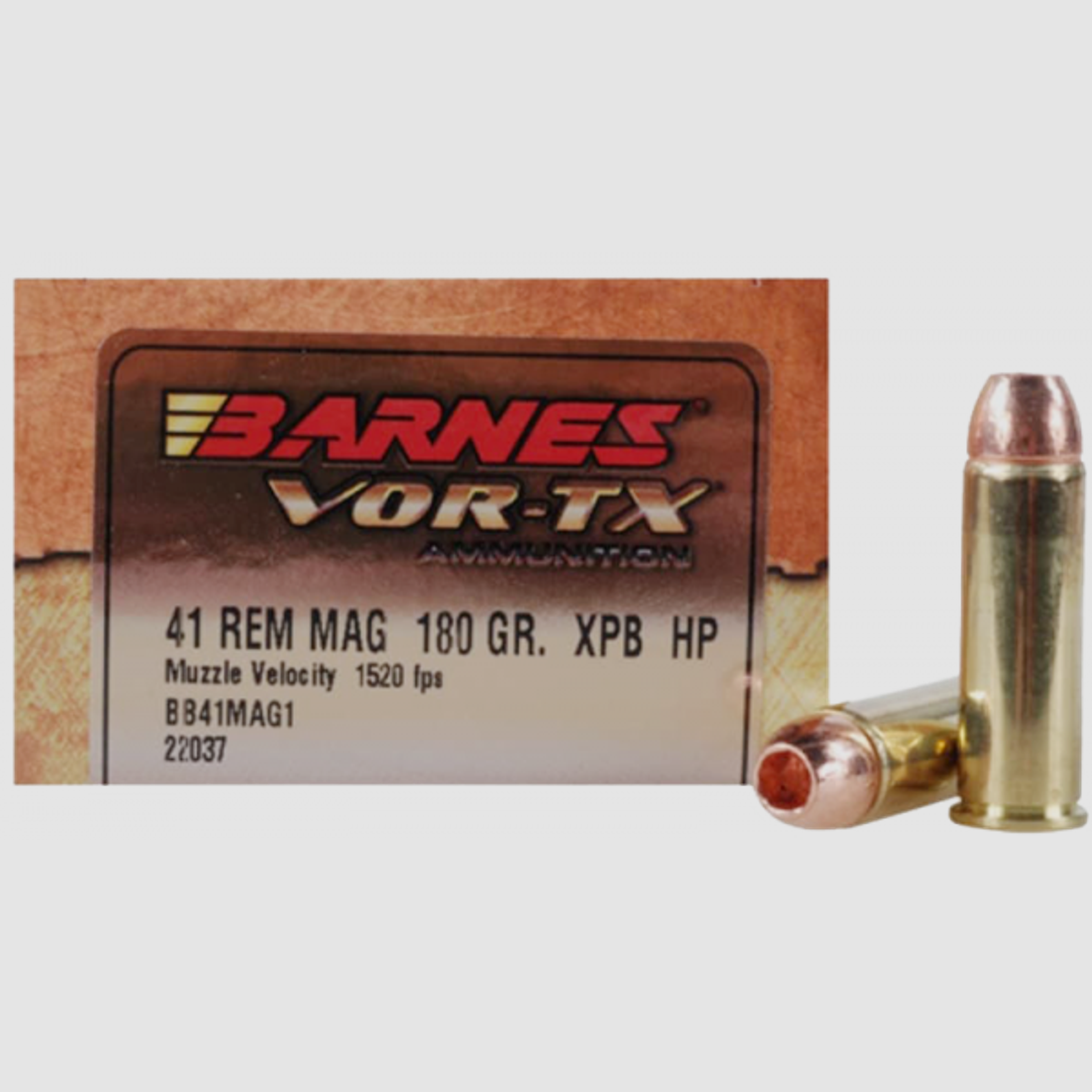 Barnes VOR-TX .41 Rem Mag XPB 180 grs Revolverpatronen