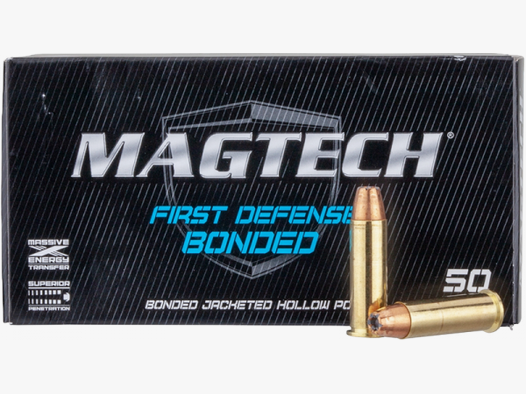 Magtech First Defense Bonded .38 Special +P JHP Bonded 124 grs Revolverpatronen