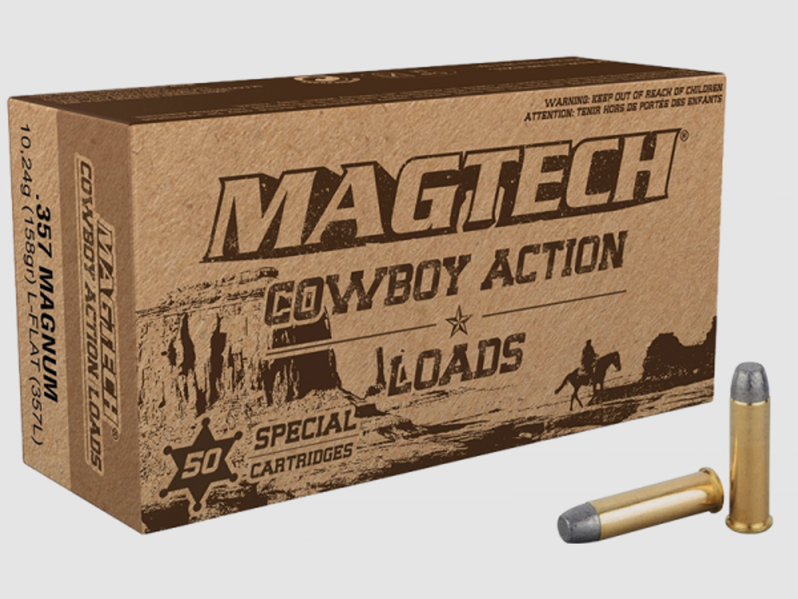 Magtech Cowboy Action .357 Mag LFN 158 grs Revolverpatronen