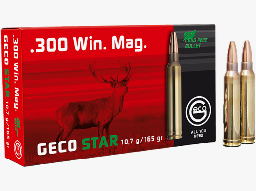 Geco Star .300 Win Mag 165 grs Büchsenpatronen