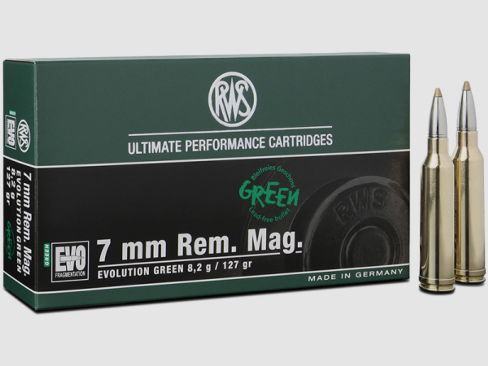 RWS Evolution Green 7mm Rem Mag EVO Green 127 grs Büchsenpatronen