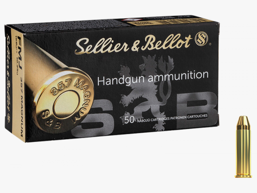 Sellier & Bellot Standard .357 Mag FMJ Flat 158 grs Revolverpatronen