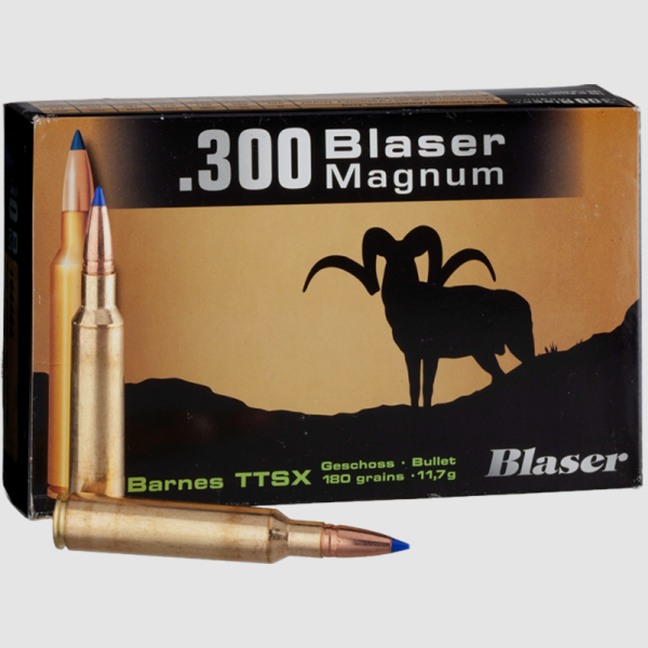 Blaser Magnum .300 Blaser Mag Barnes TTSX 180 grs Büchsenpatronen