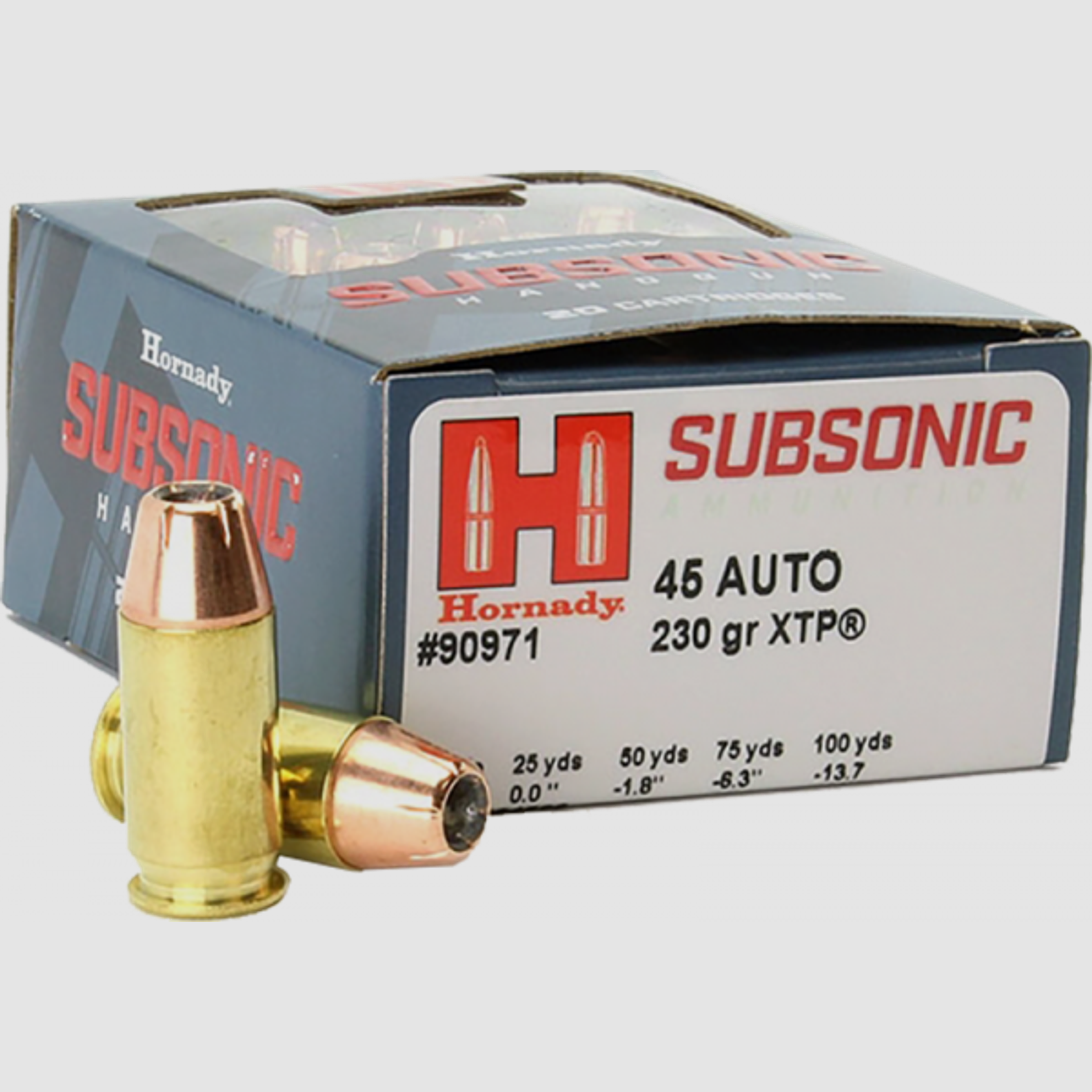 Hornady Subsonic .45 ACP XTP 230 grs Pistolenpatronen