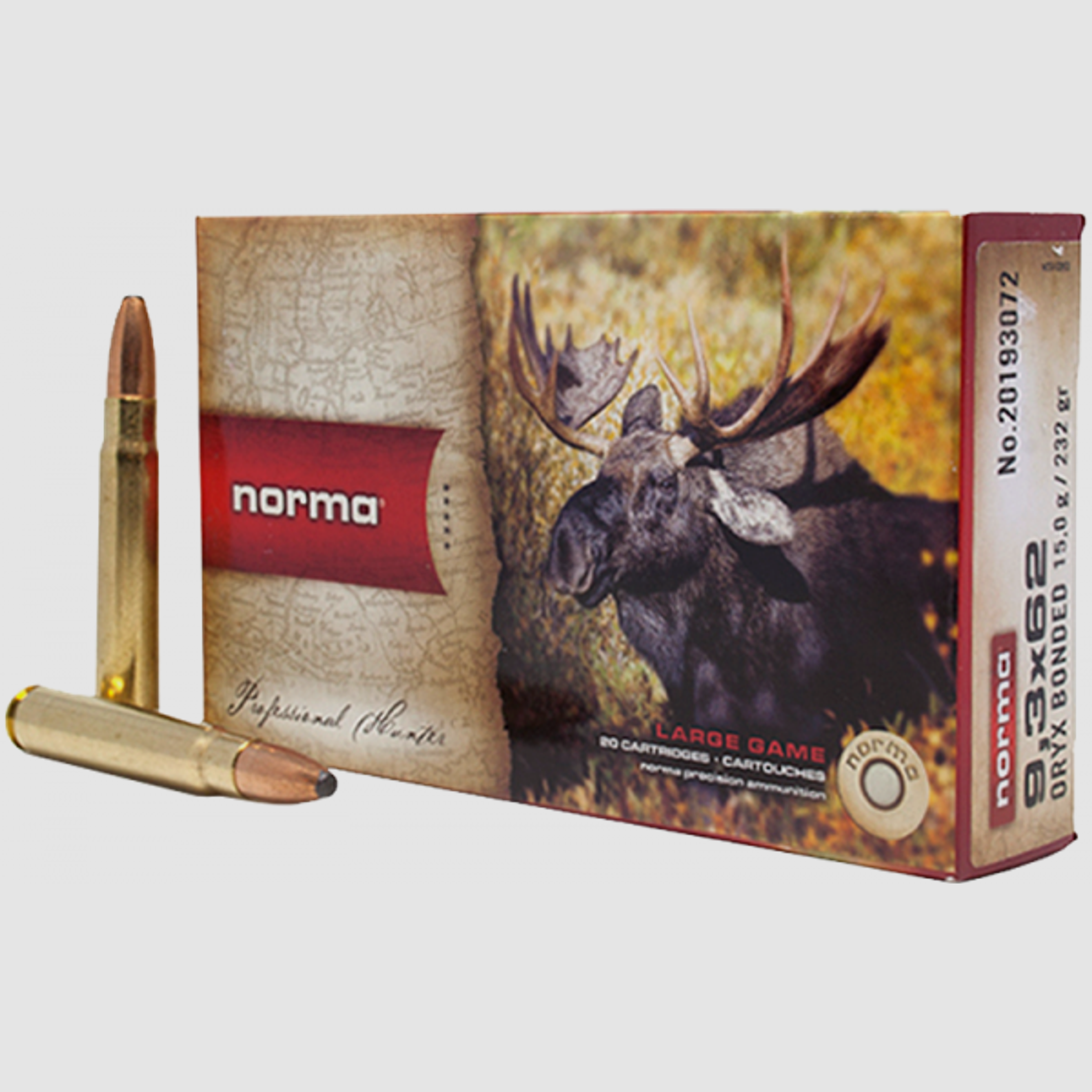 Norma Oryx 9,3x62 232 grs Büchsenpatronen