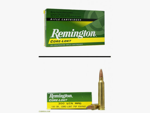 Remington .300 Win Mag 11,66g - 180grs Remington Core-Lokt PSP Büchsenmunition #29497