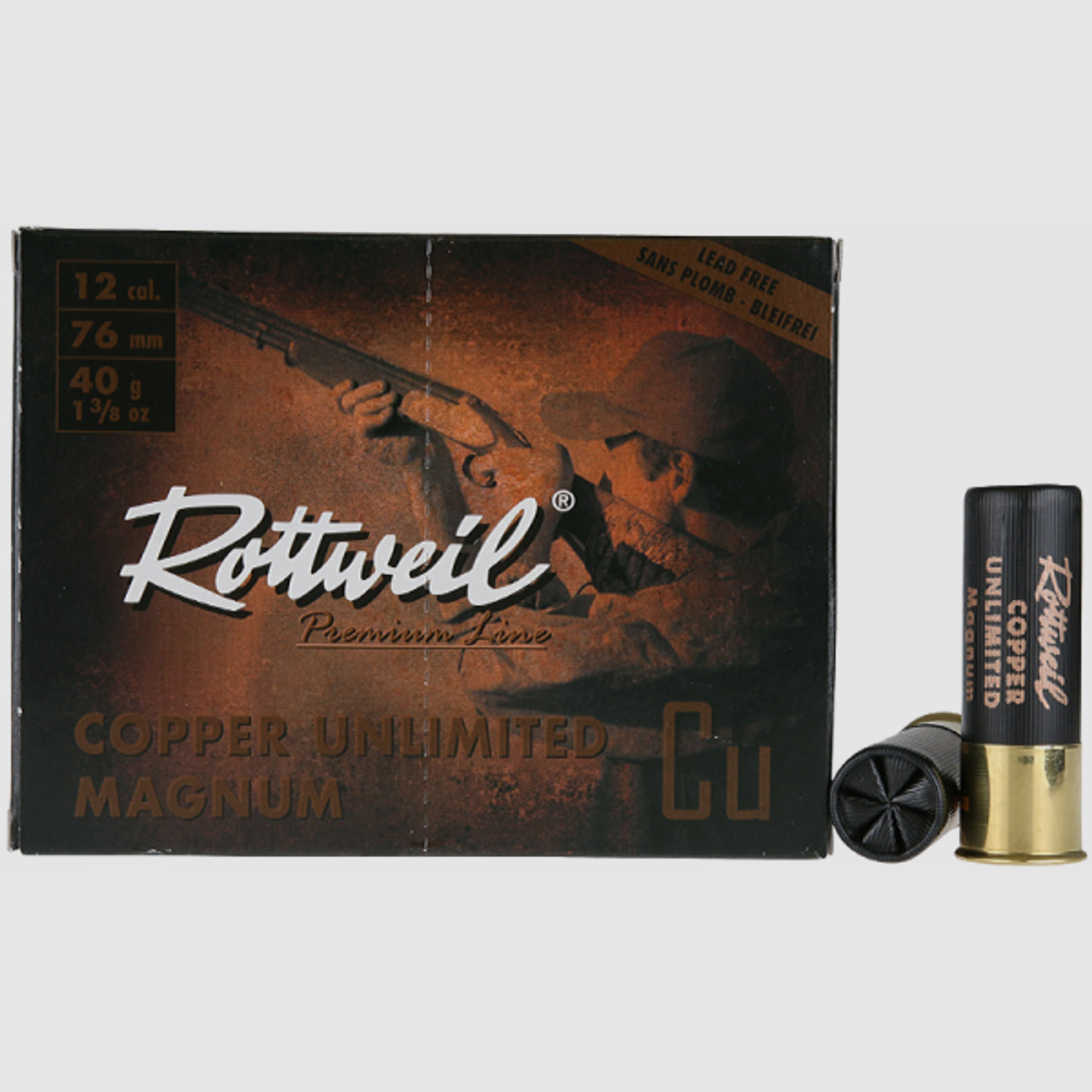 Rottweil Copper Unlimited Magnum 12/76 40 gr Schrotpatronen