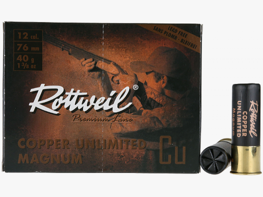 Rottweil Copper Unlimited Magnum 12/76 40 gr Schrotpatronen