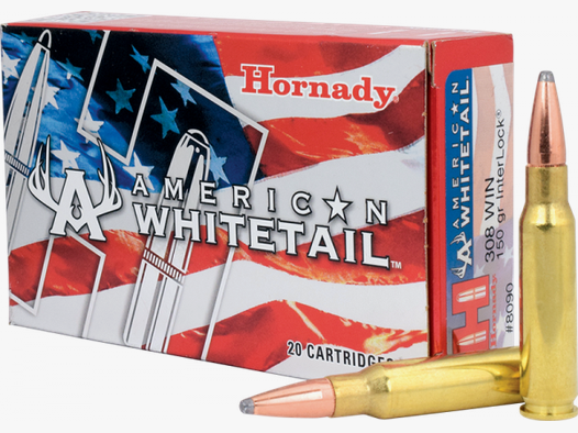 Hornady American Whitetail .308 Win InterLock 150 grs Büchsenpatronen