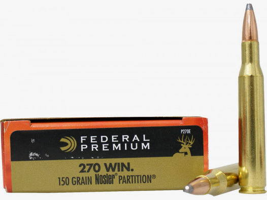Federal Premium .270 Win 9,72g - 150grs Nosler Partition Büchsenmunition