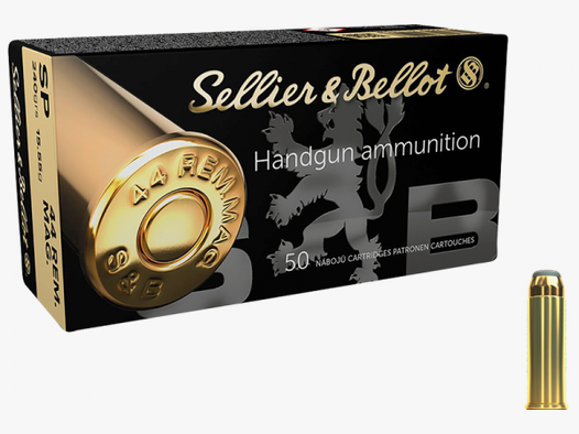 Sellier & Bellot Standard .44 Rem Mag SJSP 240 grs Revolverpatronen