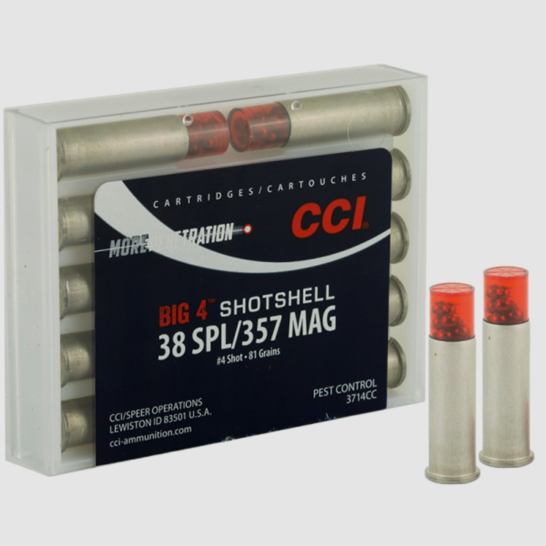 CCI Shotshell .38 Special CCI Bleischrot Nr.4 84 grs Revolverpatronen