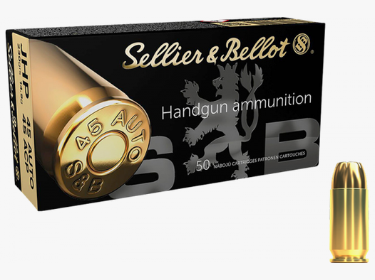 Sellier & Bellot Standard .45 ACP JHP 230 grs Pistolenpatronen