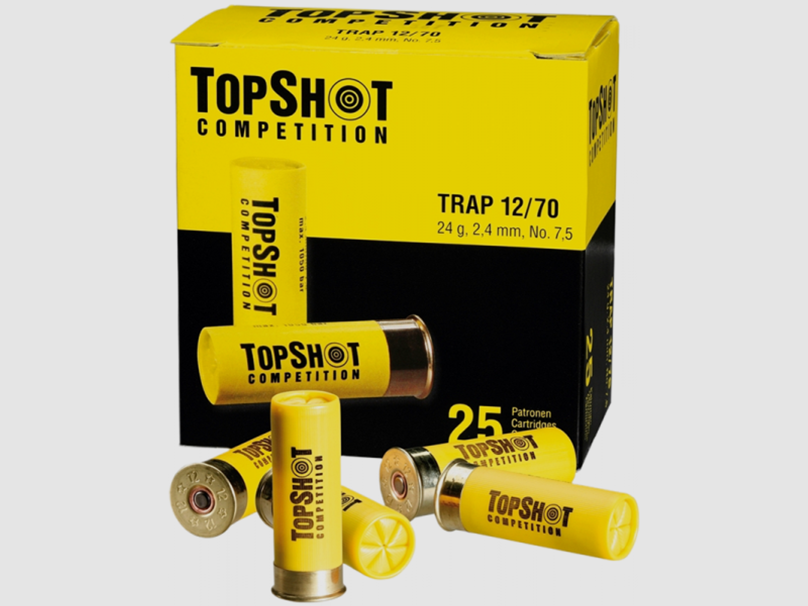 TopShot Trap 12/70 24 gr Schrotpatronen