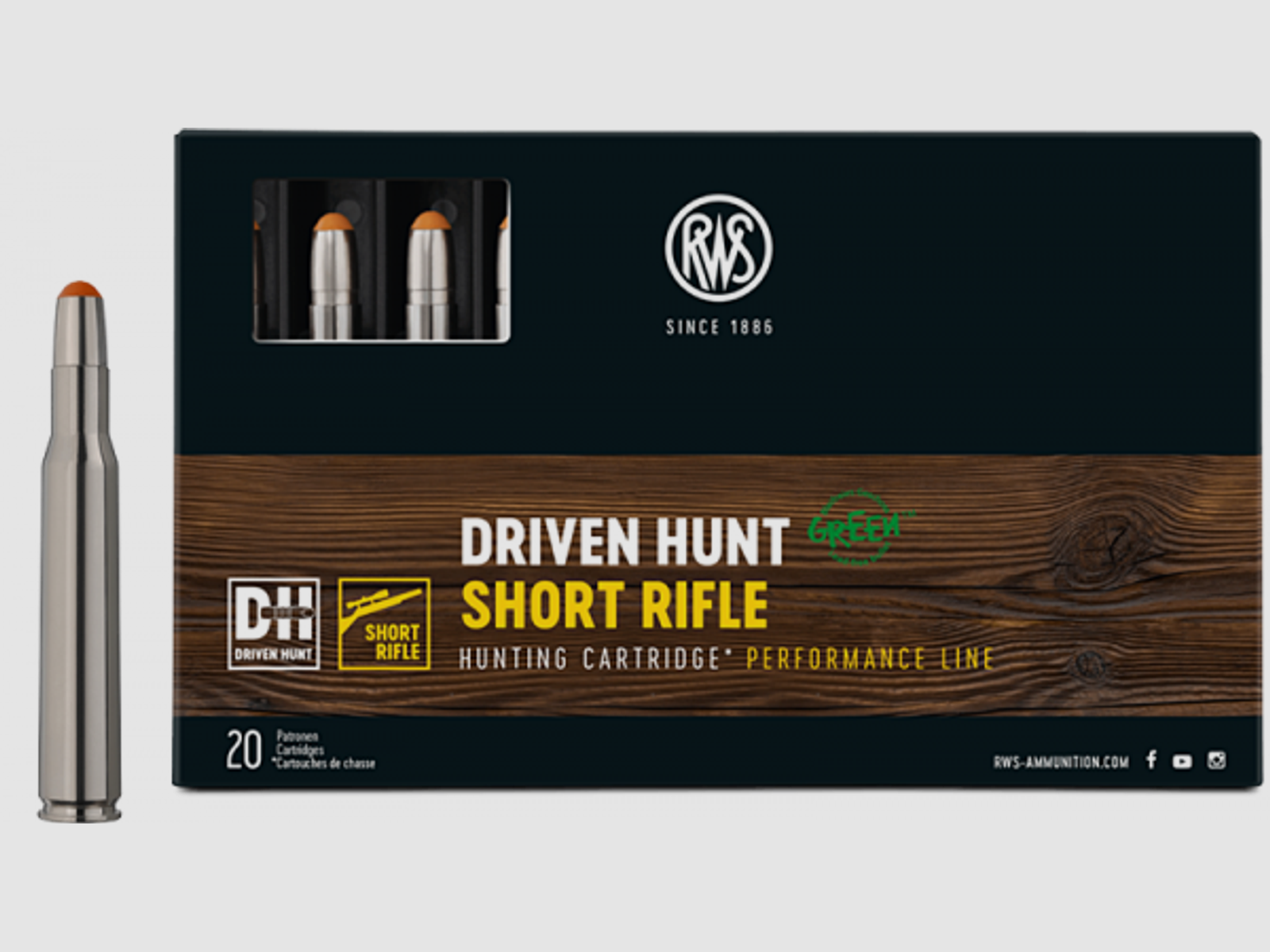 RWS Driven Hunt Short Rifle .30-06 Springfield RWS DH 150 grs Büchsenpatronen