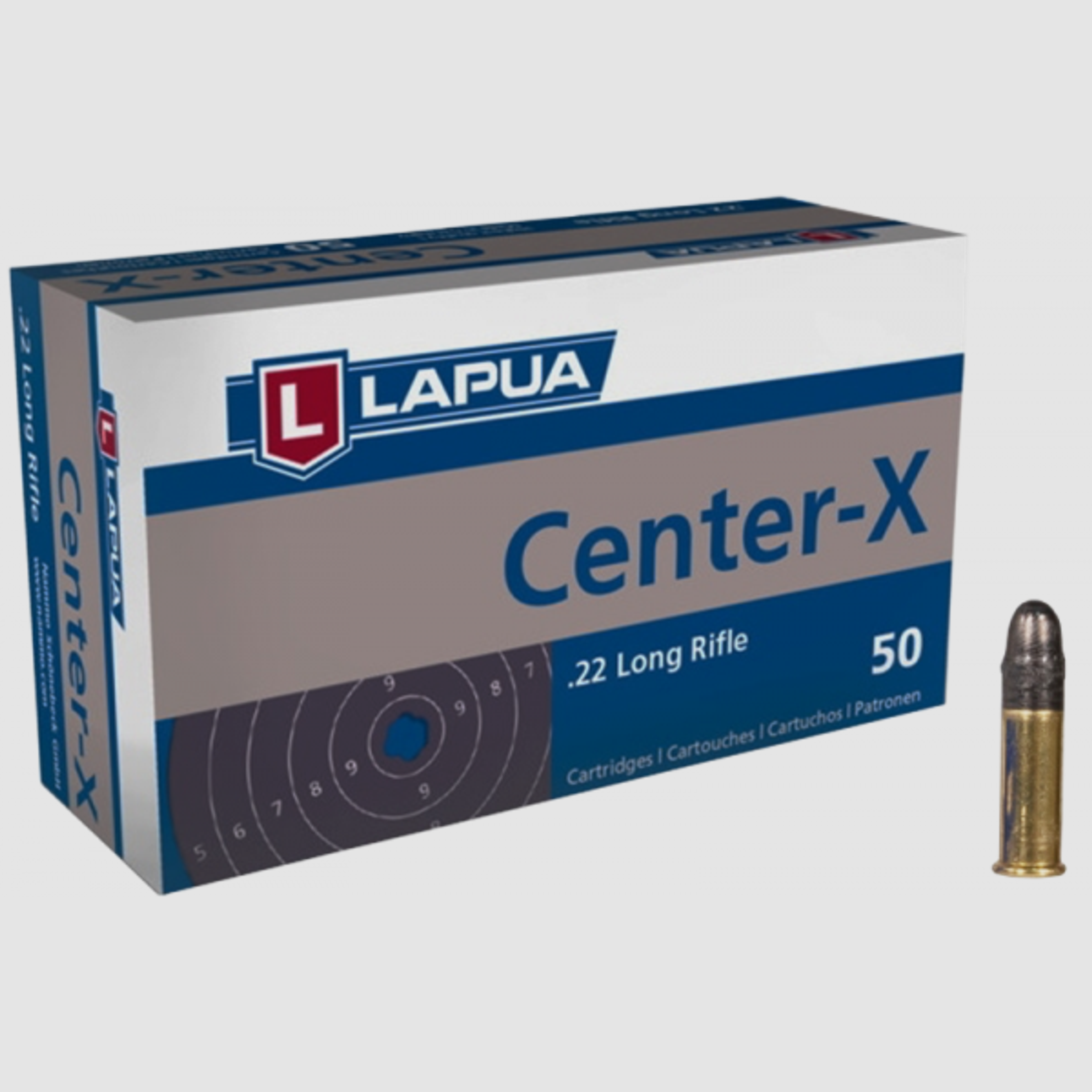 Lapua Center-X .22 LR LRN 40 grs Kleinkaliberpatronen