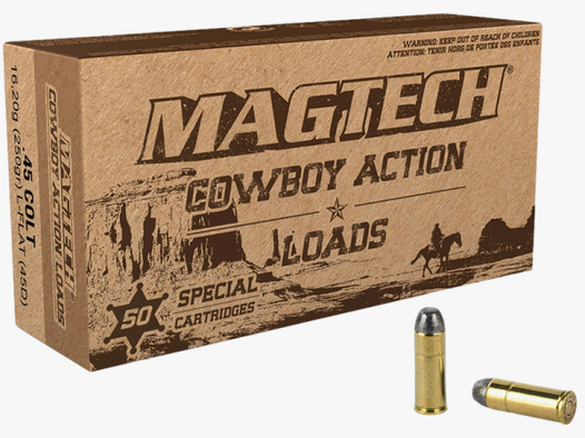 Magtech Cowboy Action .45 Colt LFN 250 grs Revolverpatronen