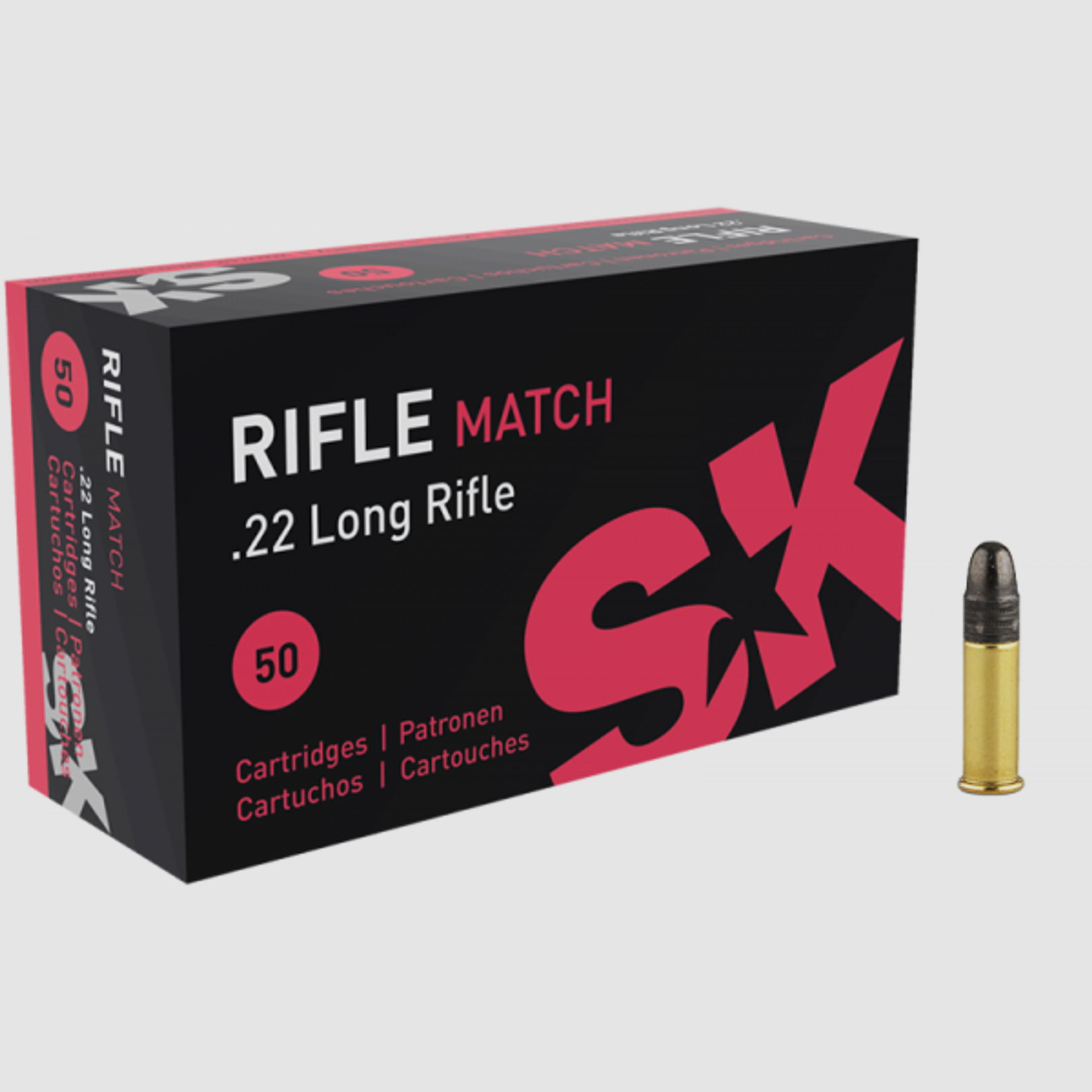 SK Rifle Match .22 LR LRN 40 grs Kleinkaliberpatronen