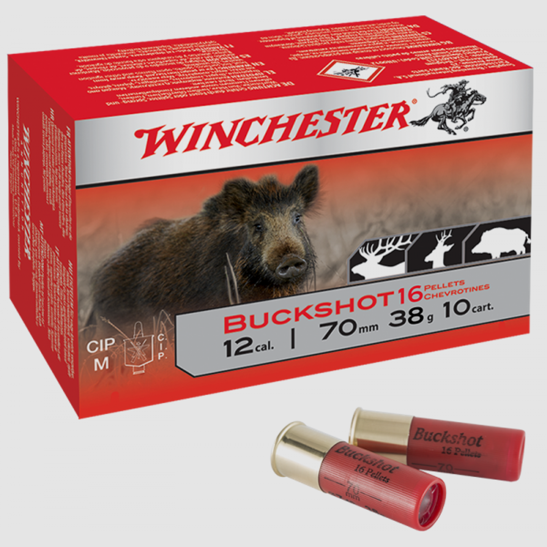 Winchester Standard Buckshot 12/70 38 gr Schrotpatronen