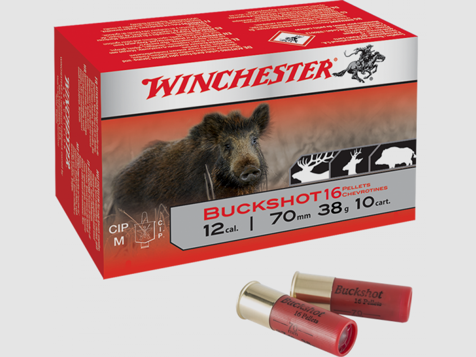 Winchester Standard Buckshot 12/70 38 gr Schrotpatronen
