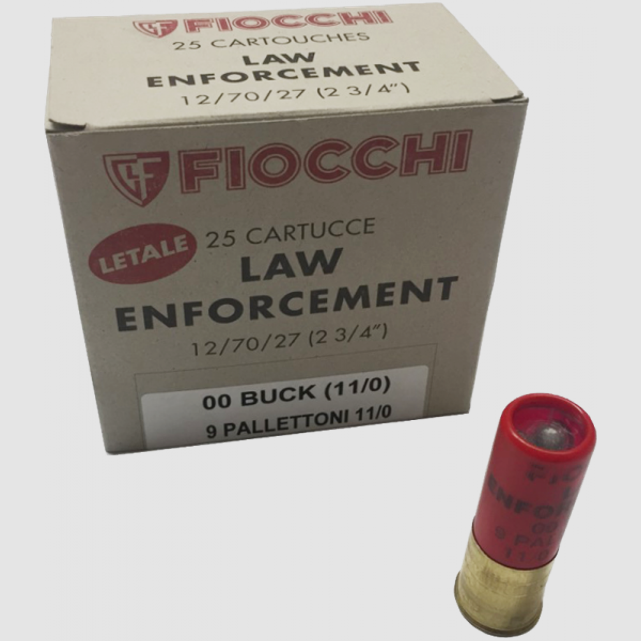 Fiocchi Lethal 00 Buckshot 12/70 33,5 gr Schrotpatronen