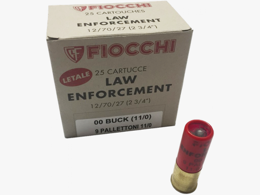 Fiocchi Lethal 00 Buckshot 12/70 33,5 gr Schrotpatronen