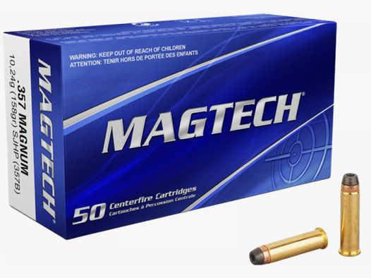 Magtech Standard .357 Mag SJHP 158 grs Revolverpatronen