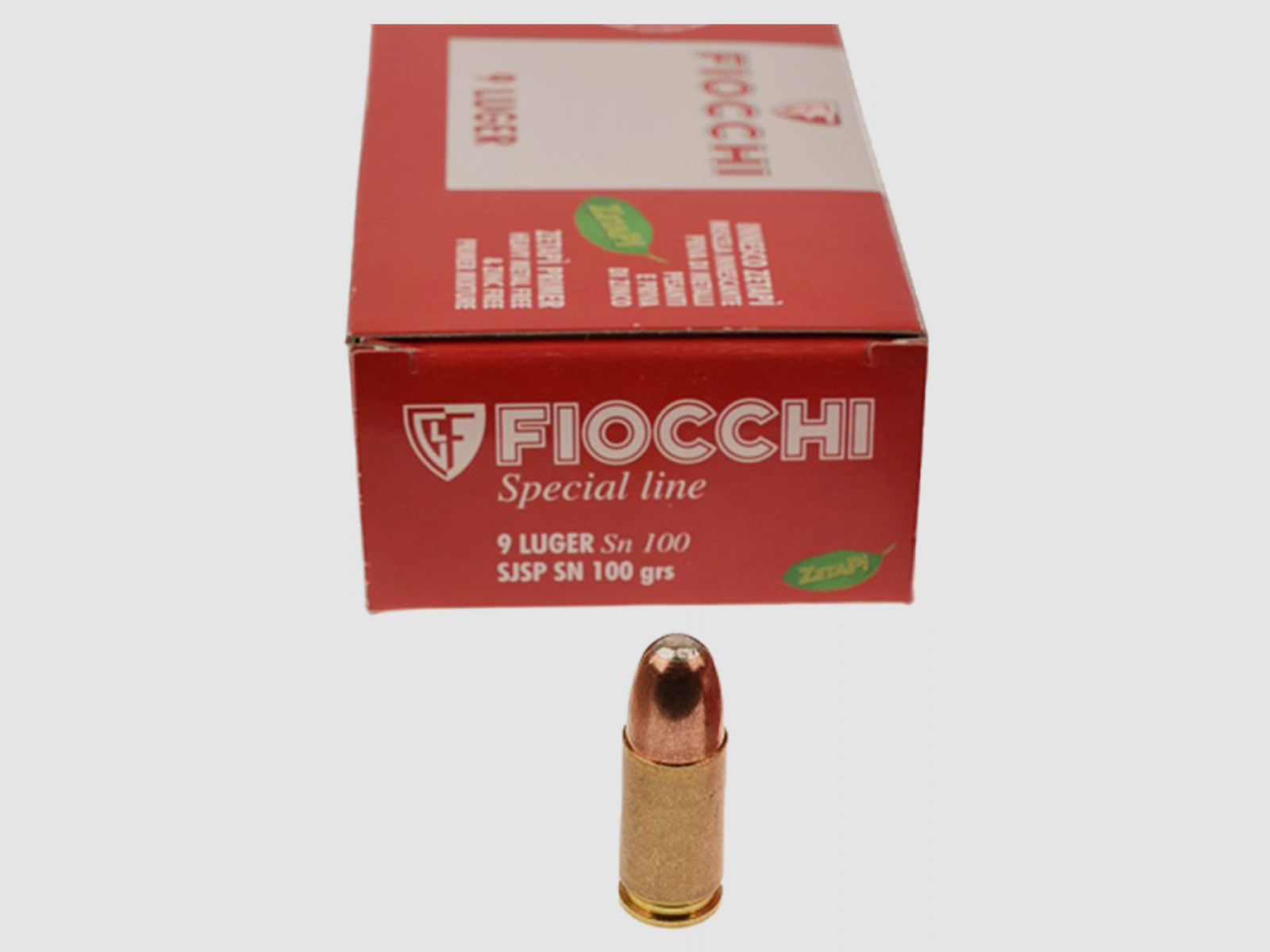 Fiocchi Specials 9mm Luger (9x19) SJSP 100 grs Pistolenpatronen