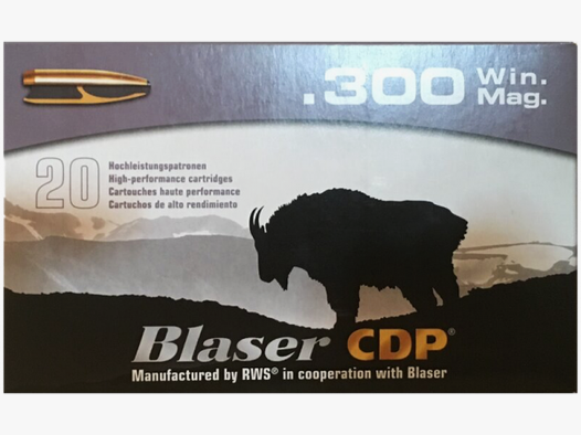 Blaser CDP .300 Win Mag 165 grs Büchsenpatronen