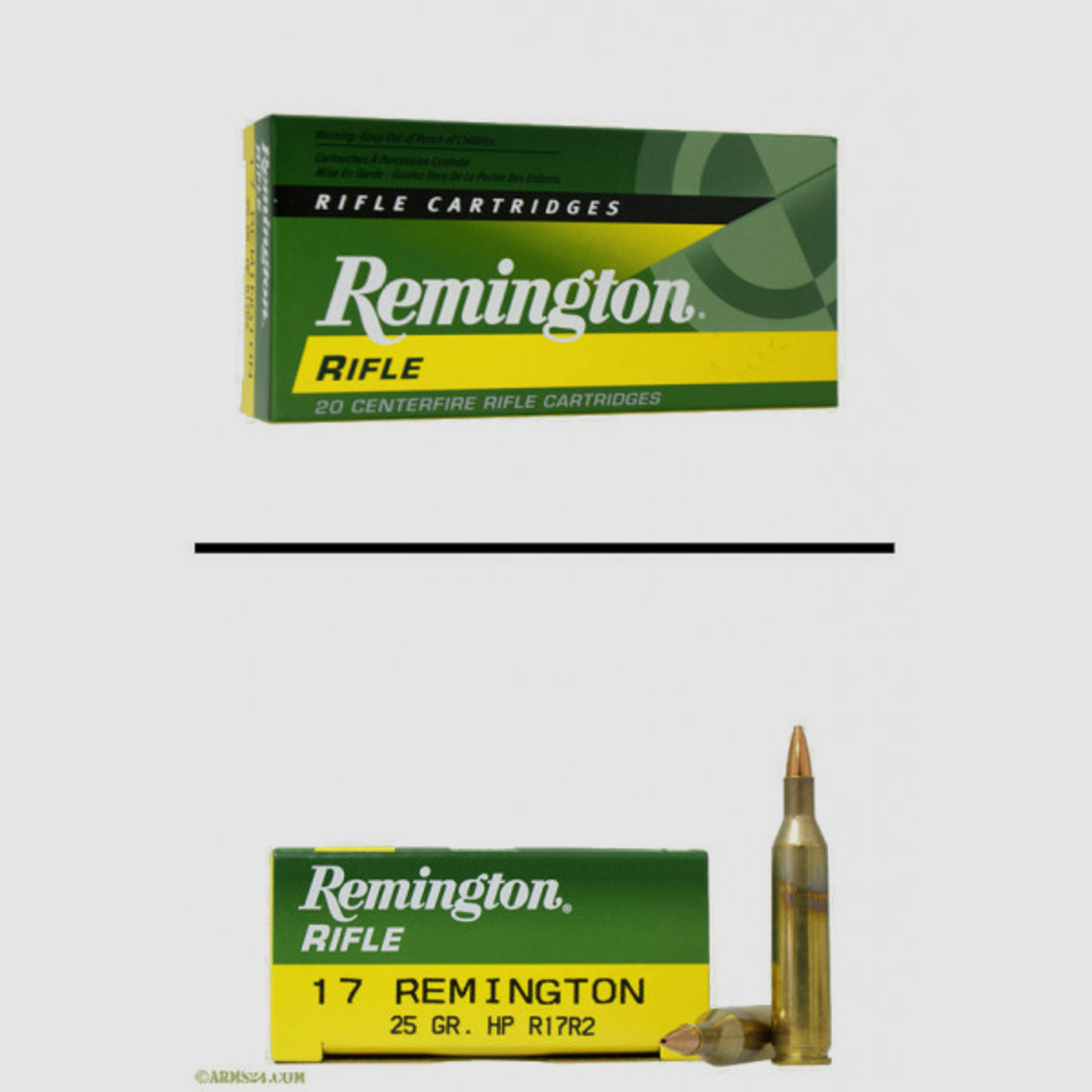 Remington .17 Rem 1,62g - 25grs HP Büchsenmunition #28460