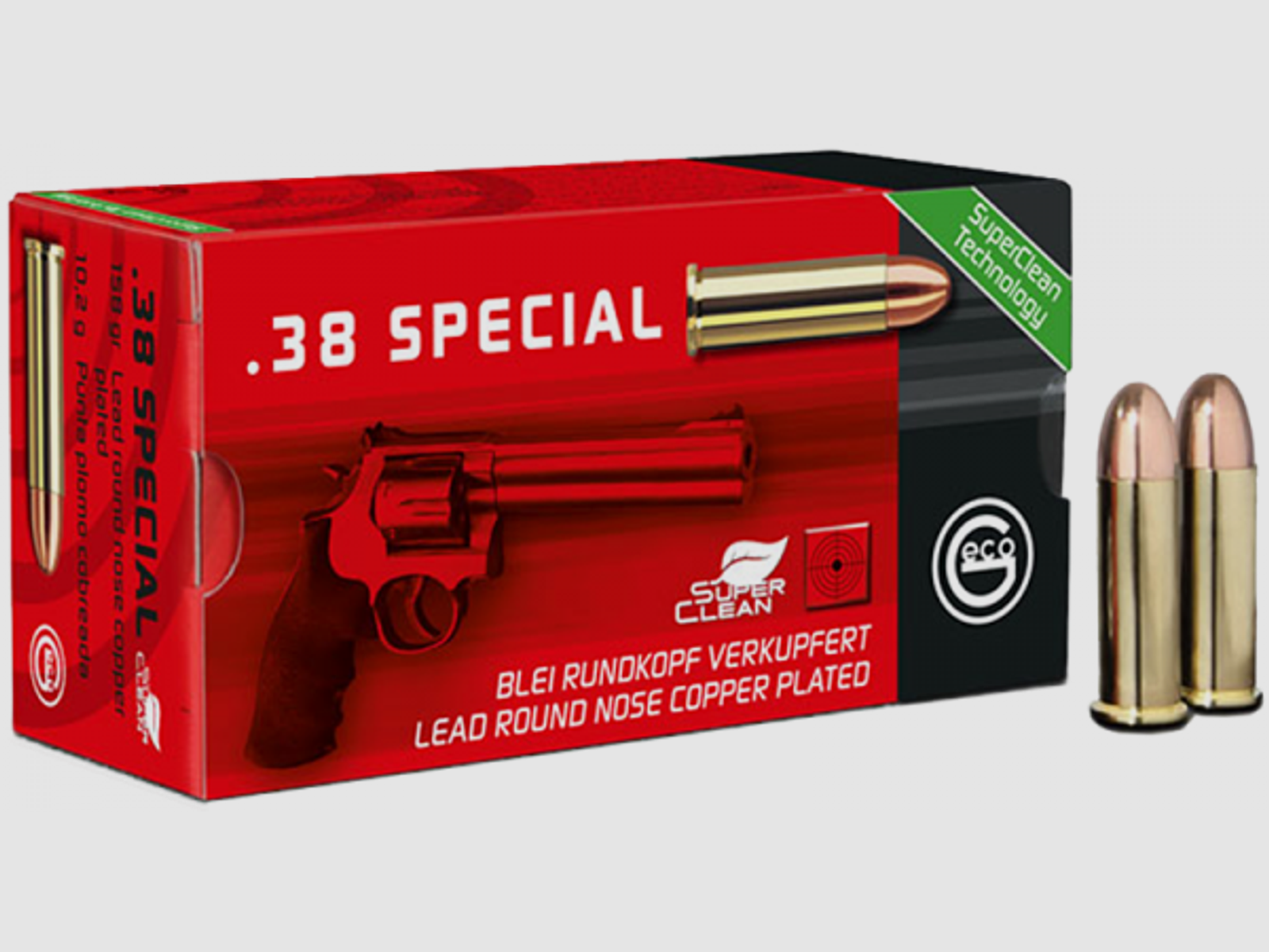 Geco Standard .38 Special CPRN 158 grs Revolverpatronen