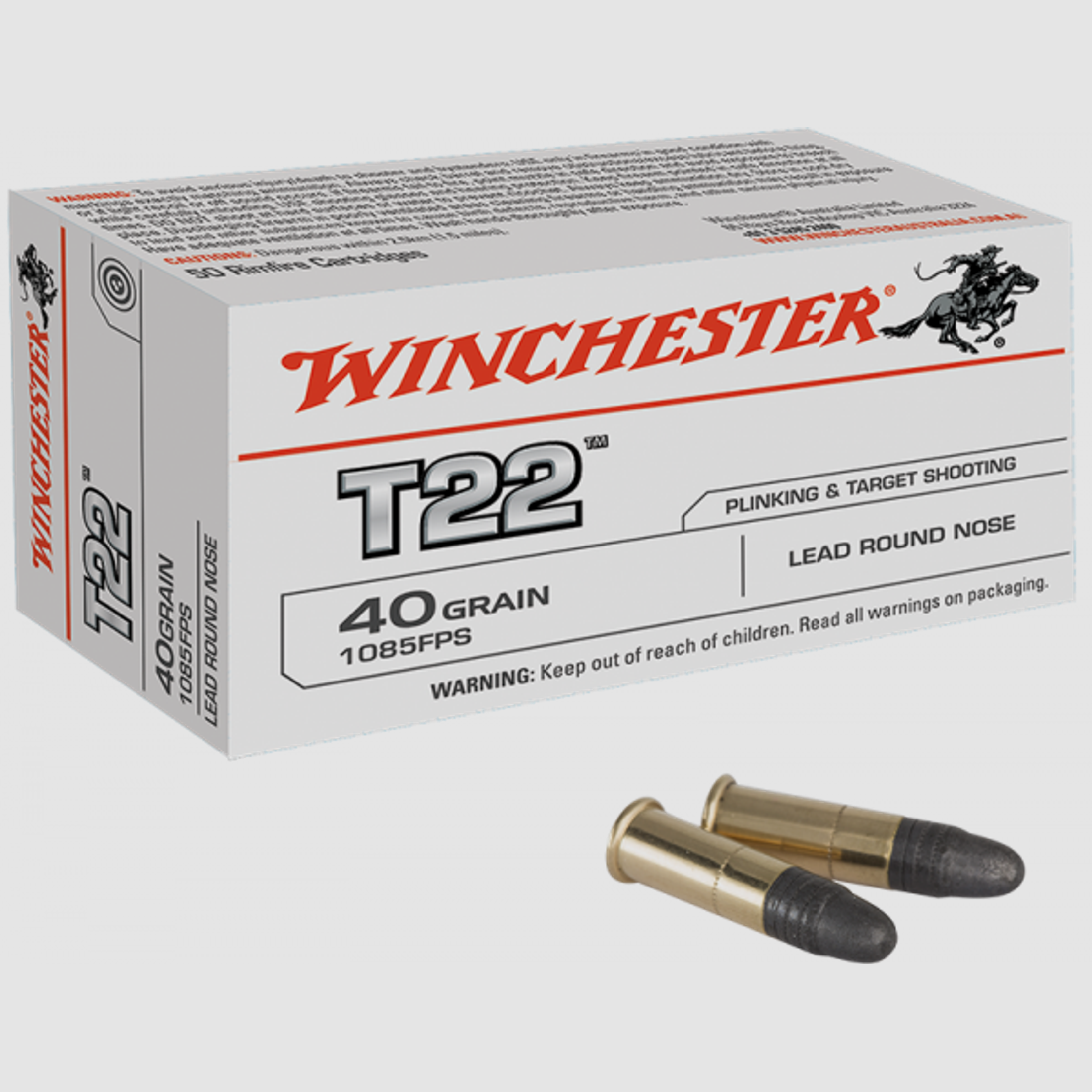 Winchester T22 .22 LR LRN 40 grs Kleinkaliberpatronen