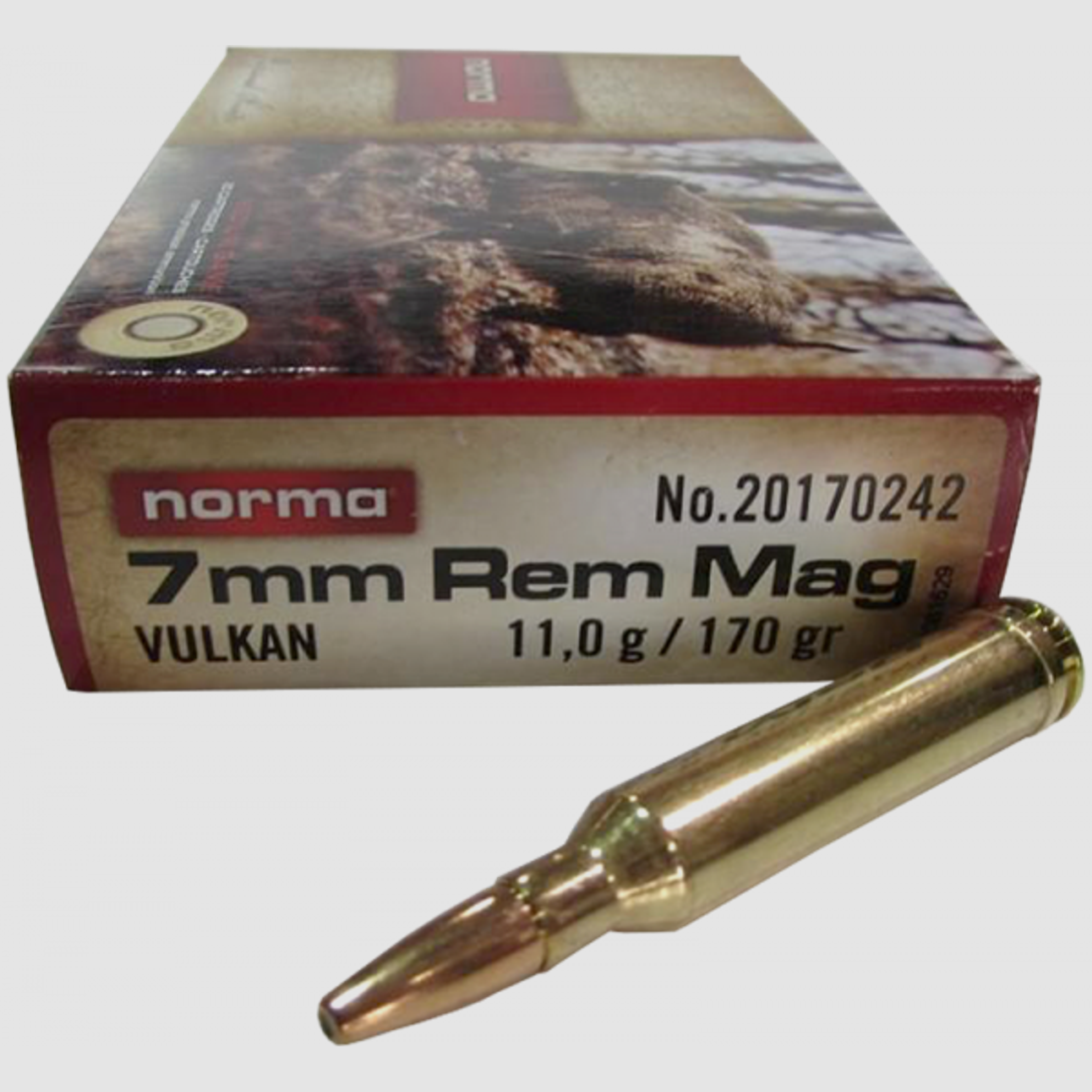 Norma Vulkan 7mm Rem Mag 170 grs Büchsenpatronen