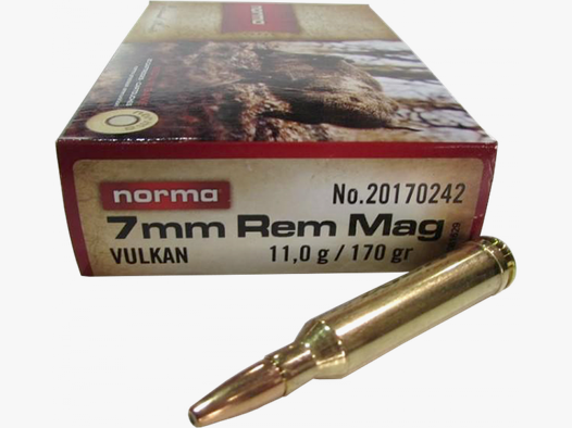 Norma Vulkan 7mm Rem Mag 170 grs Büchsenpatronen