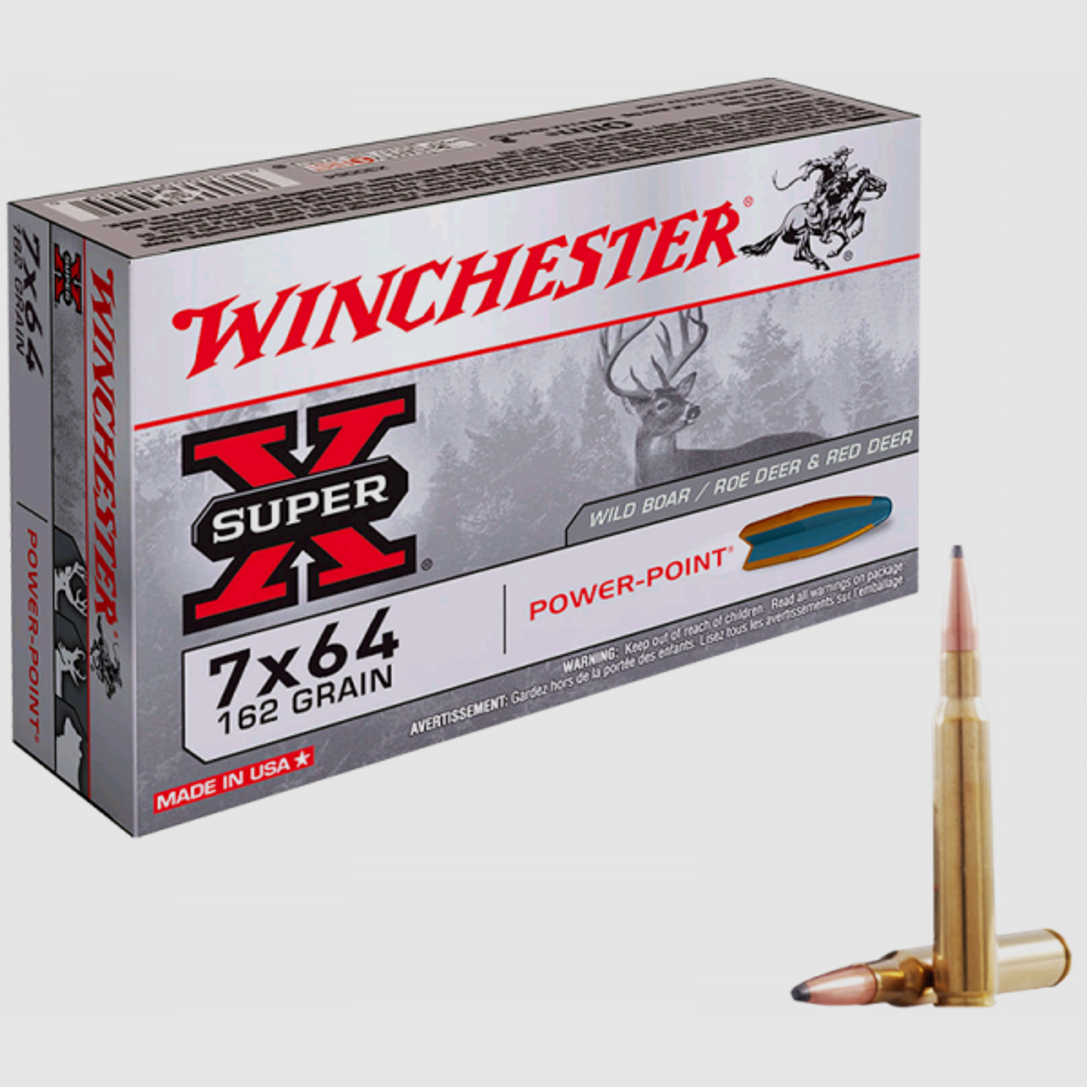 Winchester Super X 7x64 Winchester Power Point 162 grs Büchsenpatronen