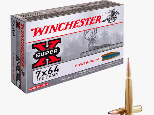 Winchester Super X 7x64 Winchester Power Point 162 grs Büchsenpatronen