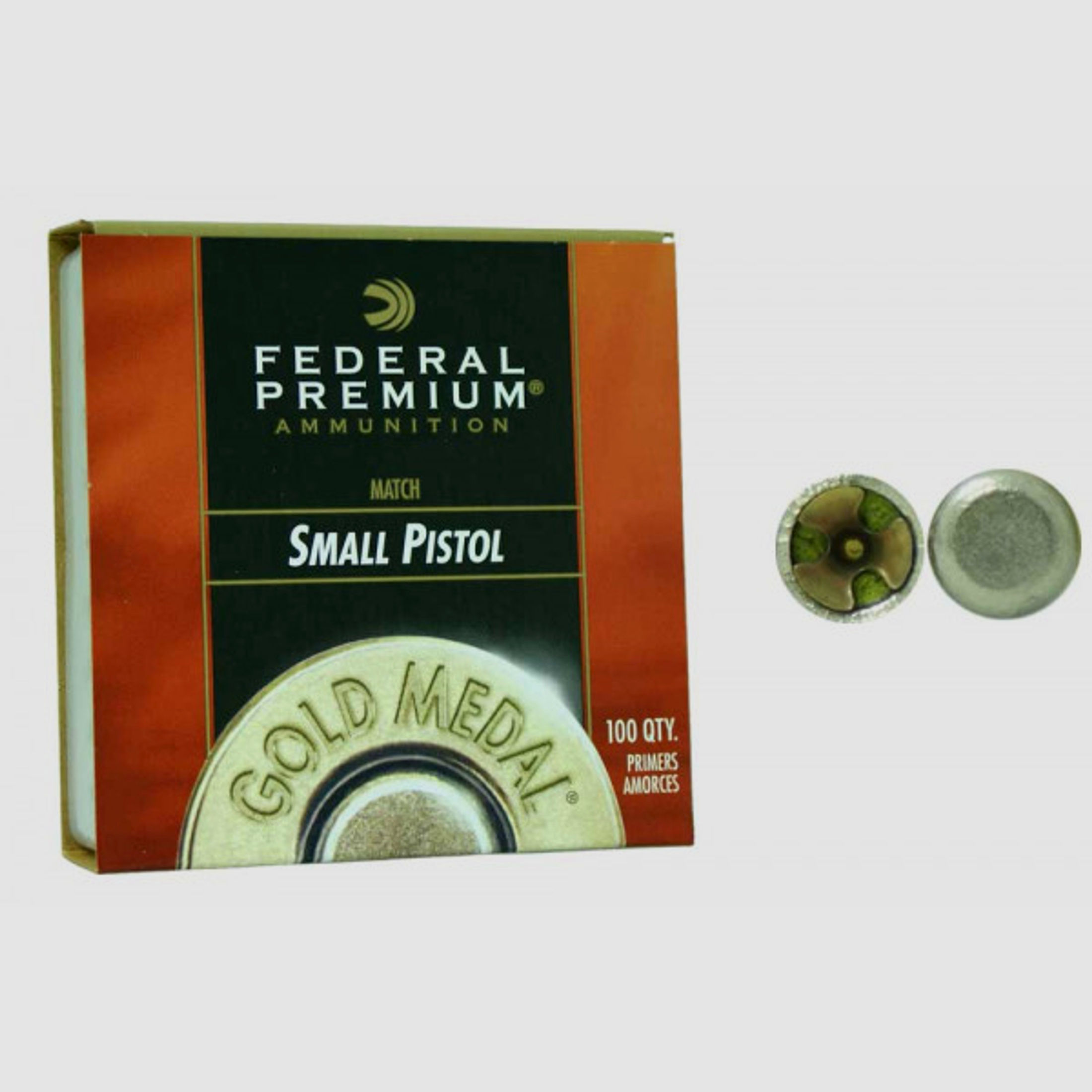 Federal Premium Boxer Small Pistol Zündhütchen #GM100M