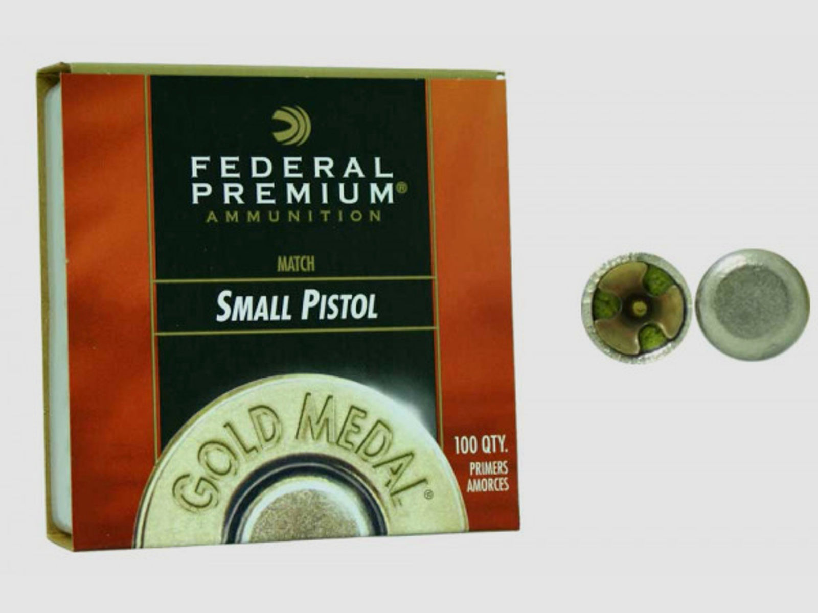 Federal Premium Boxer Small Pistol Zündhütchen #GM100M