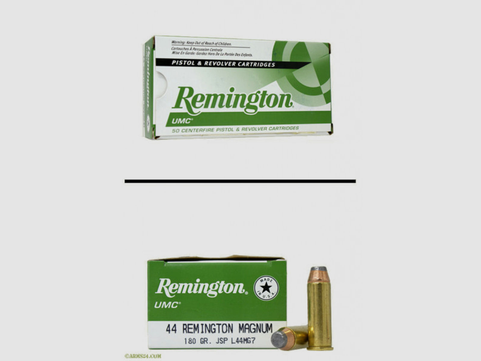 Remington .44 Rem Mag 11,66g - 180grs JSP Revolvermunition #23744