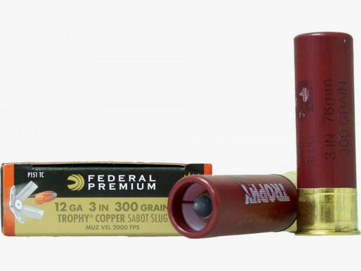 Federal Premium 12/76 19,44g - 300grs Trophy Copper Flintenlaufgeschosse