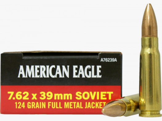Federal Premium 7,62 x 39 8,03g - 124grs FMJ Büchsenmunition