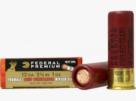 Federal Premium 12/70 28,00g - 432grs Vital-Shok TruBall Deep Penetration Rifled Slug Flintenlaufges