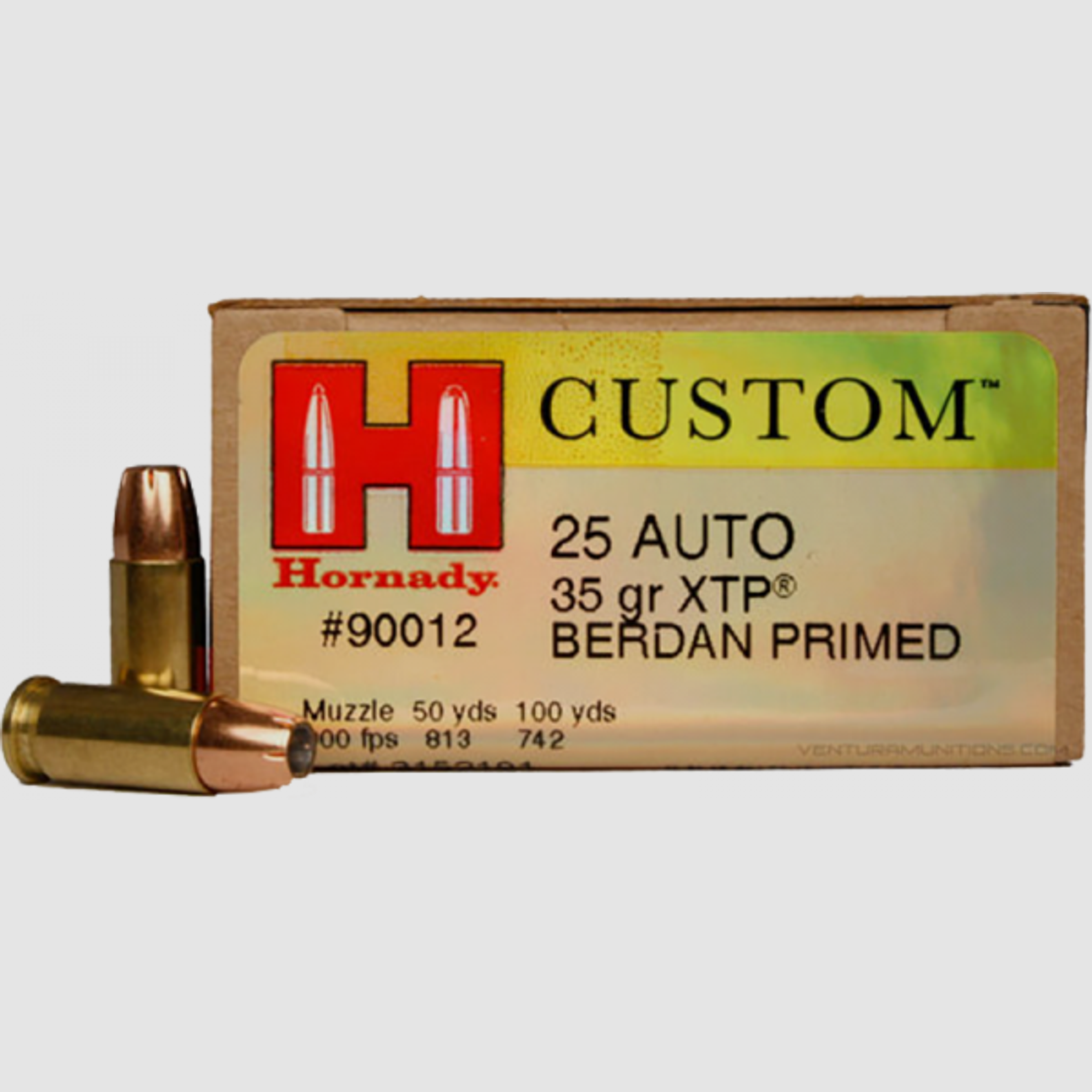 Hornady Custom 6,35mm Browning (.25 ACP) XTP 35 grs Pistolenpatronen