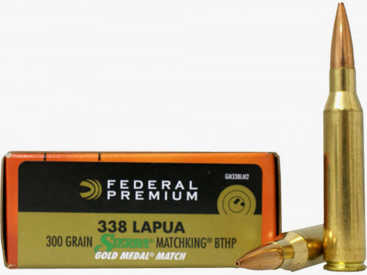 Federal Premium .338 Lapua Mag 19,44g - 300grs Sierra Match King BTHP Büchsenmunition