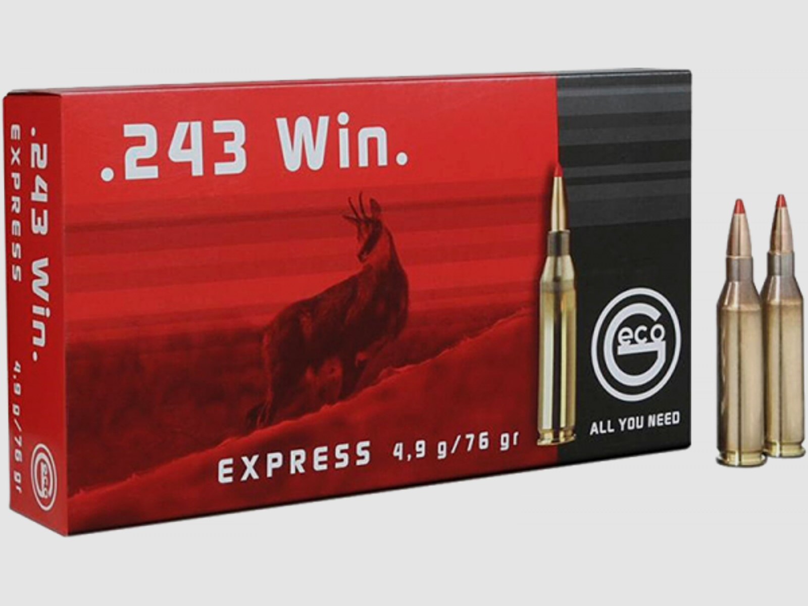 Geco Express .243 Win 76 grs Büchsenpatronen