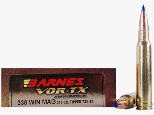 Barnes VOR-TX .338 Win Mag TTSX 210 grs Büchsenpatronen