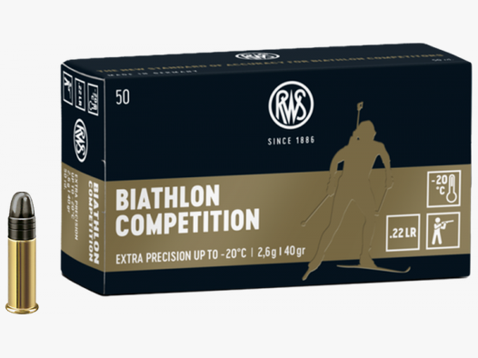 RWS Biathlon Competition .22 LR LRN 40 grs Kleinkaliberpatronen